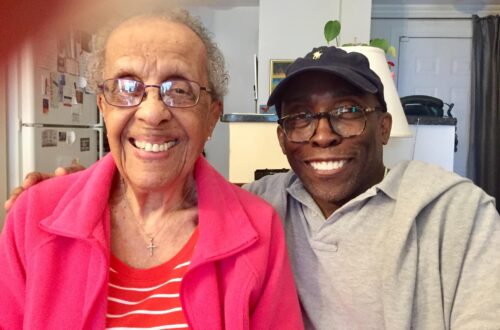 Mrs. Elsie Gene Adams (ninety-six years old) and Clay Rivers (fifty-five years old), White Plains, New York; circa 2016.